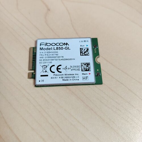 联想L850-GL X380 X390 L480 T480 T580 T14 X1C 4G模块 01AX792