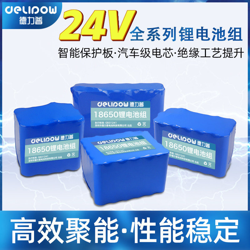 德力普24v电池组移动电源可充电