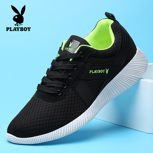 花花公子男鞋春夏网面透气运动鞋