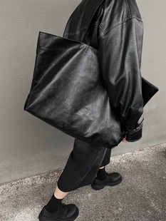 手提包袋短途旅行大容量行李包ins休闲包 轻便软皮单肩包男女韩版