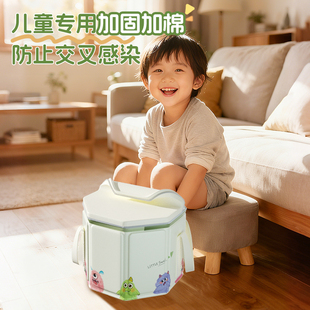 儿童专用泡脚桶保温可折叠家用第一名养生宝宝小号洗脚盆洗脚桶