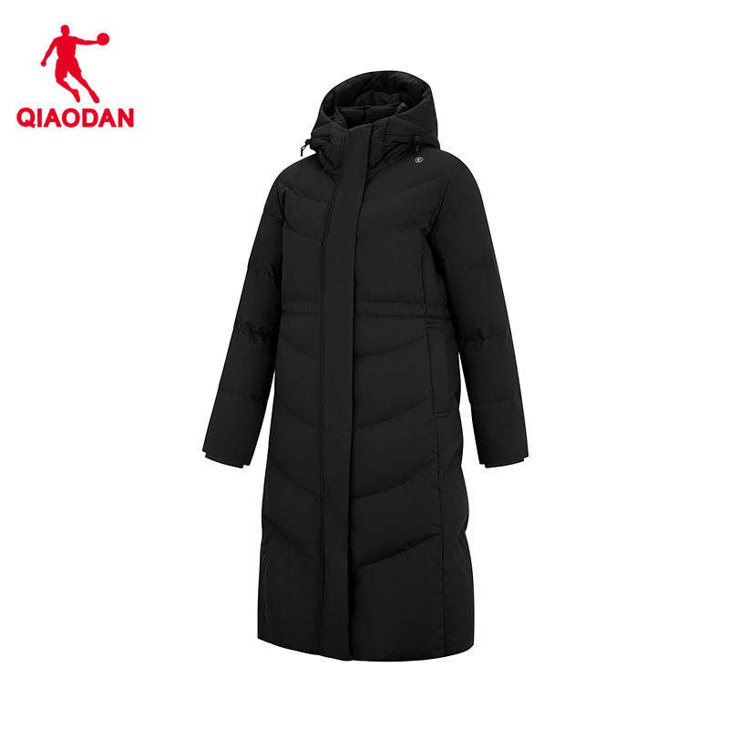 商城同款乔丹官方旗舰店中长款羽绒服女款保暖外套女QDEGM2261007