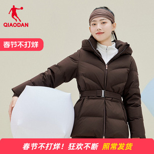 商场同款乔丹官方旗舰店女款羽绒服保暖外套面包服女QDEGM2254393