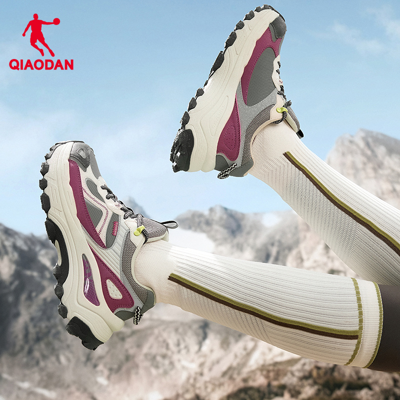 乔丹官方旗舰店女款户外鞋越野鞋厚底运动鞋休闲鞋女鞋正品登山鞋