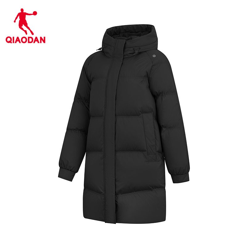 商场同款乔丹官方旗舰店中长款羽绒服女款保暖厚外套QDEGM2254041
