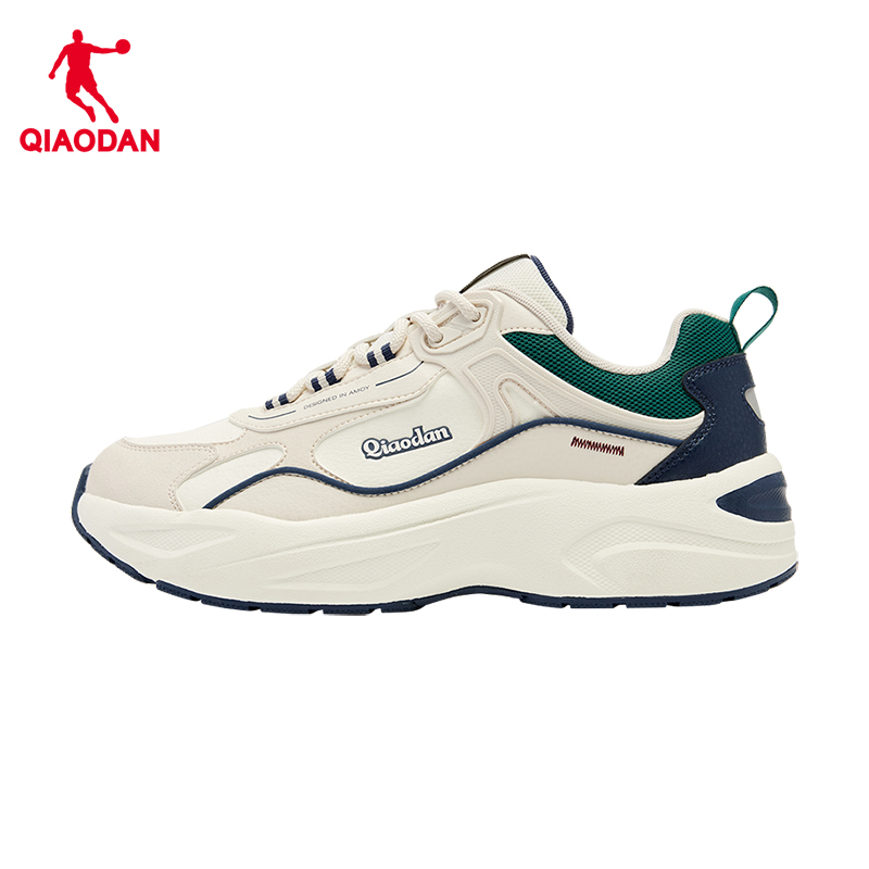 【商场同款】乔丹赛点男休闲鞋皮面老爹鞋运动鞋QDL043254452G