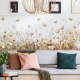 客厅卧室清新水彩植物花卉墙贴纸自粘墙纸客厅卧室踢脚线墙面装 饰