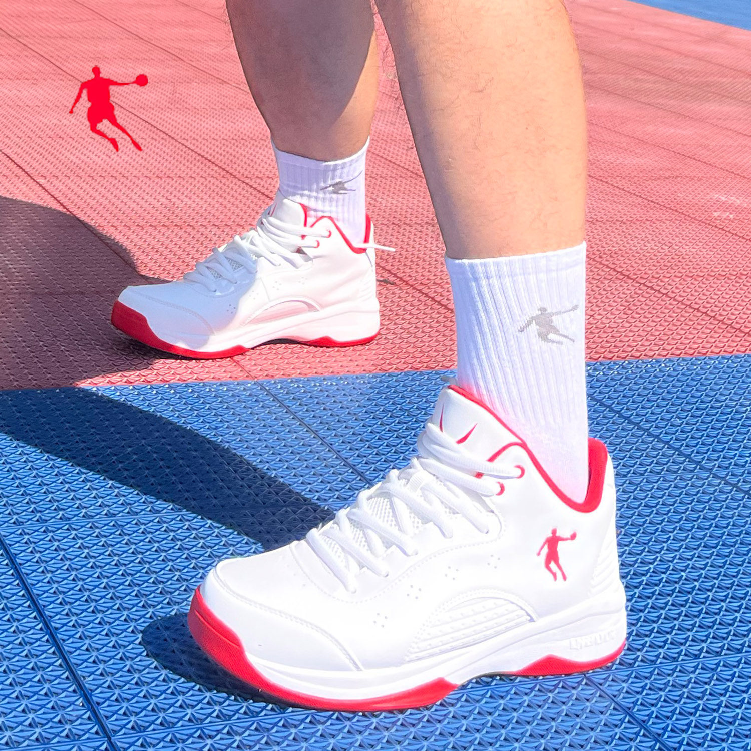 乔丹男白色球鞋学生比赛运动鞋冬款皮面跑步鞋正品竞速打球战靴子