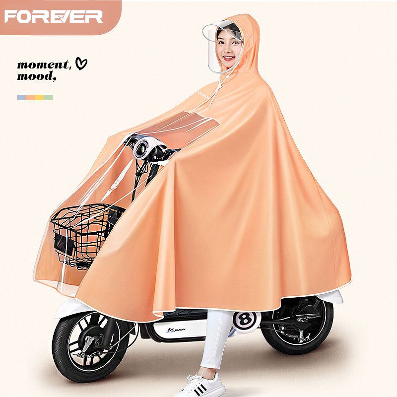 永久电动电瓶车雨衣男女款单人摩托自行车专用长款全身防暴雨雨披