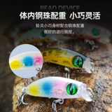 Micro -Bait Road Sub -Bait, Minno Set, Danshui Creek Ruimakou White Stripes Специальные ночи плавающие вода Медленно тонеет фальшивую приманку