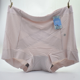 头女士内裤 3条黛丝少女高腰大版 短裤 平脚裤 交叉微收腹 内裤