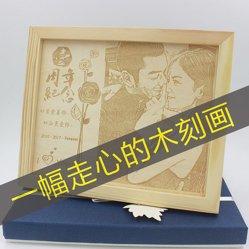 情人节礼物定制送女生男朋友生日礼物结婚一周年纪念日送老婆老公 - 封面