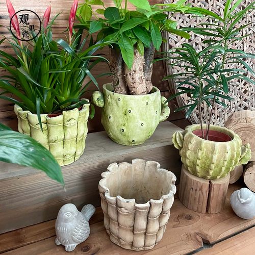 潮州15年老店出口品质水泥花盆新