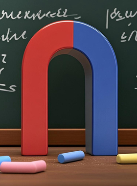 蹄形磁铁 U型中号 非强磁铁 马蹄形  物理磁性幼儿器材U082/教学磁钢/大号 实验器材 U65 U85 教师用 学生