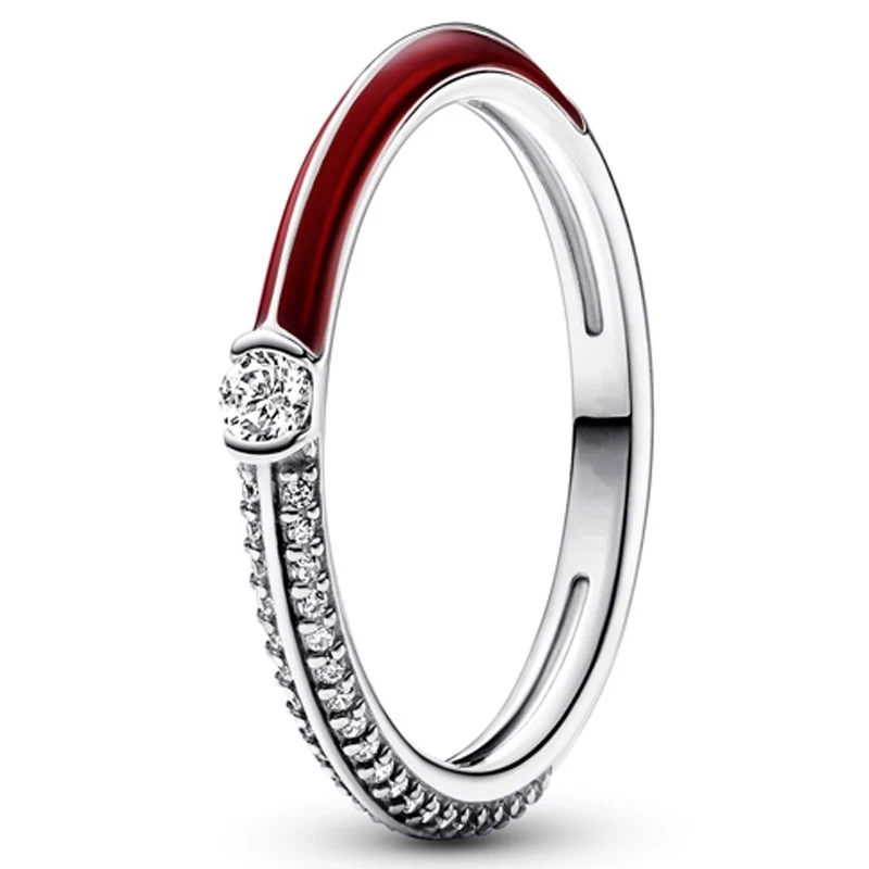 Аутентичное серебро 925 пробы, золотое сияние Me Pave & Blue Who