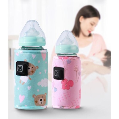 Portable USB Baby Bottle Warmer Travel Milk Warmer Infant Fe