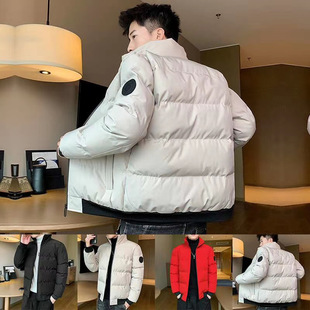 棉服男青年韩版 短款 修身 休闲立领加厚外套大码 潮 2025冬季 男装 新款