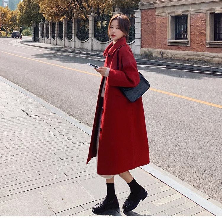 高端双面羊绒大衣女2025秋冬