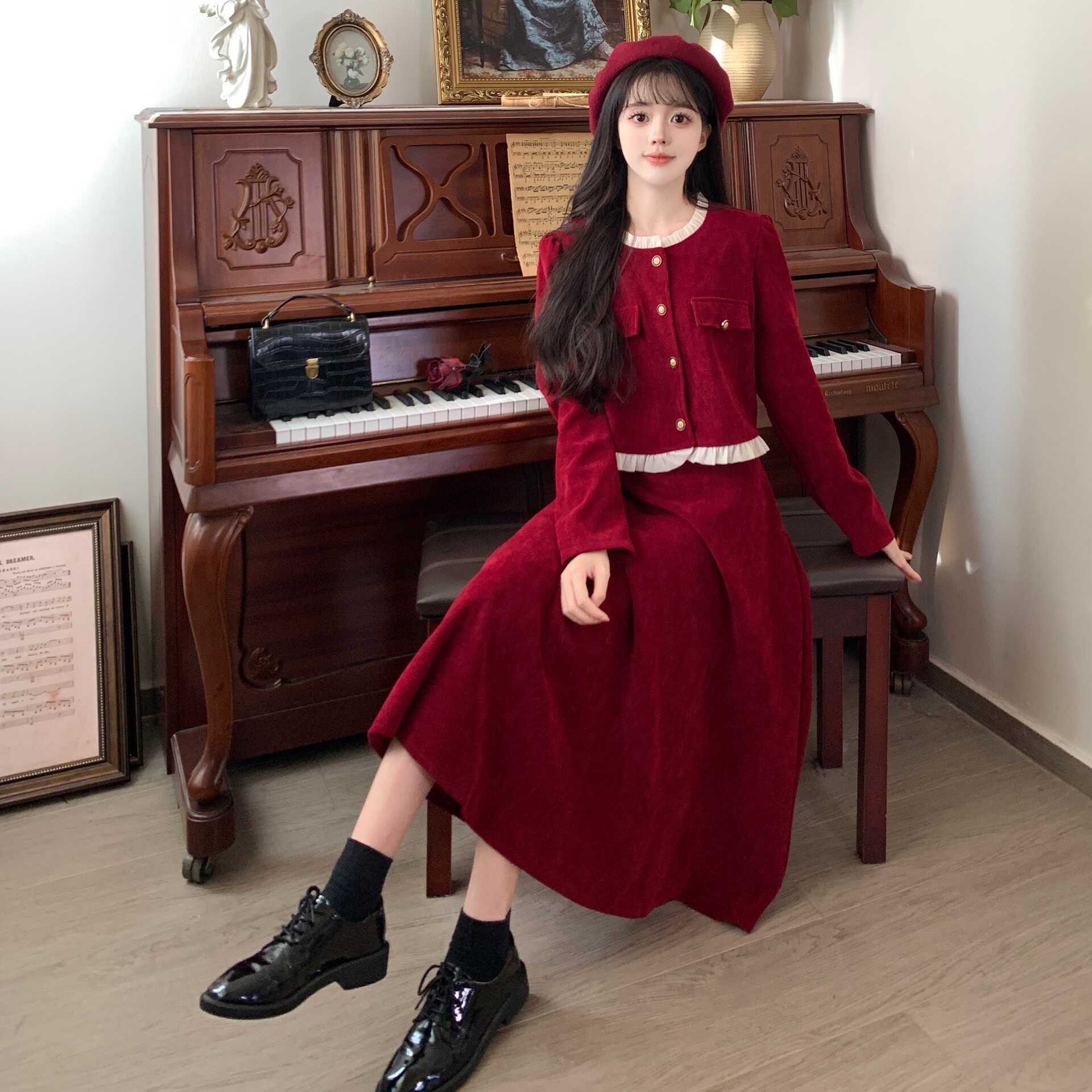小香风套装裙女2025新款