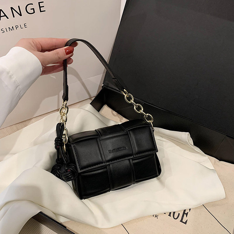 迷你精致编织手拎小方包包女2026新款韩版小众百搭链条单肩斜挎包,箱包皮具/热销女包/男包,小方包,淘宝优惠券,粉丝福利购,淘宝优惠卷