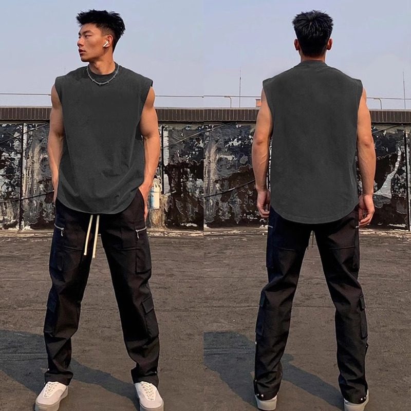 特大码300斤美式纯棉无袖T恤男夏季新款宽松百搭休闲运动坎肩背心,男装,背心,淘宝优惠券,粉丝福利购,淘宝优惠卷