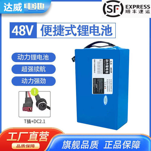 电动车48v锂电池48v36v24v锂电池20ah12ah加装折叠代驾车电瓶