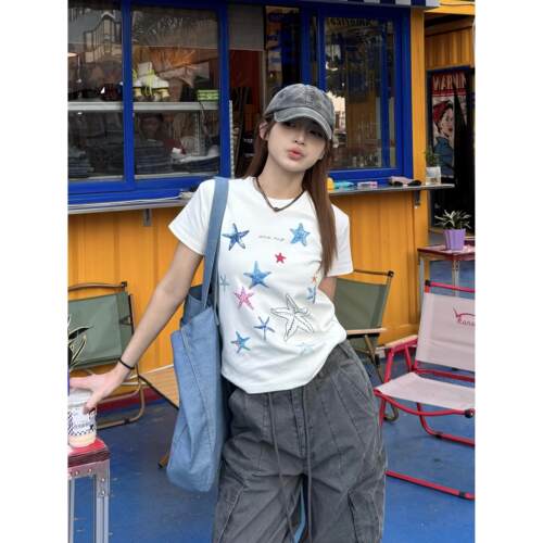 XFX原创美式复古正肩海星