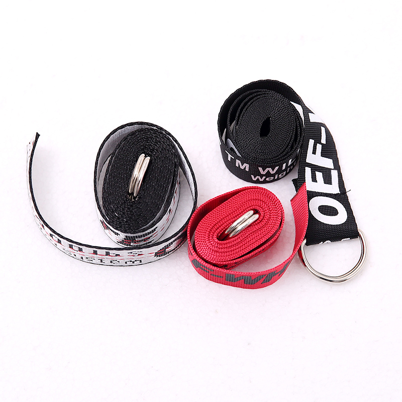 街舞嘻哈宝宝帆布印花儿童皮带