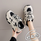 女34小码 百搭软底老爹鞋 2026新款 学生跑步鞋 春季 踩屎感防滑运动鞋