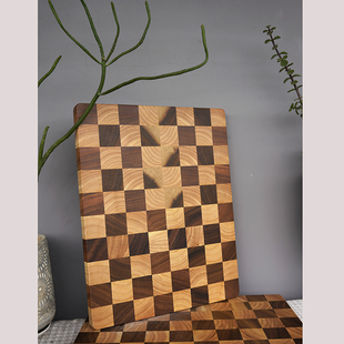 出口转内销特价清货棋盘格大号砧板面包板可切可剁