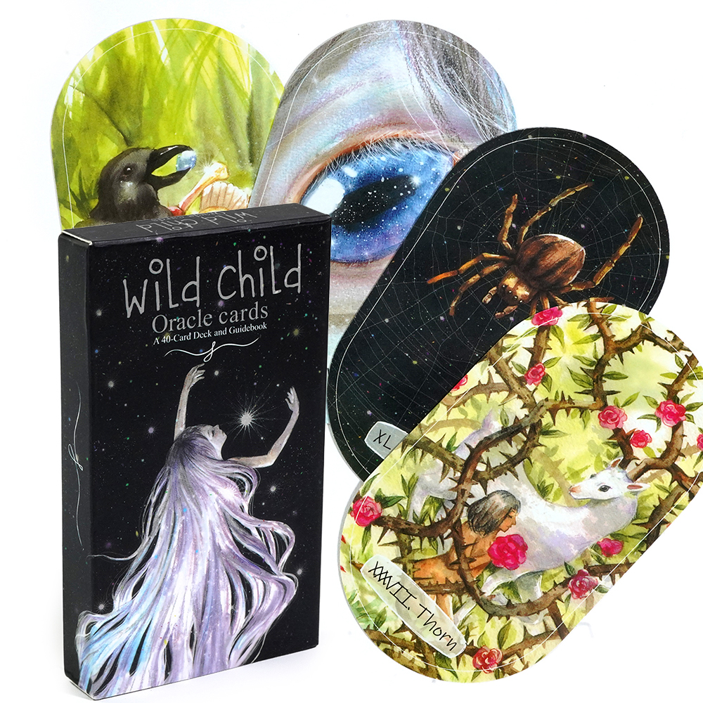 wild child Oracle cards 自然风野孩子神谕卡椭圆卡牌游戏卡