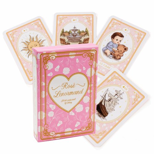 传统贝琳玫瑰雷诺曼卡牌 传统36体系利诺曼 rose lenormand cards