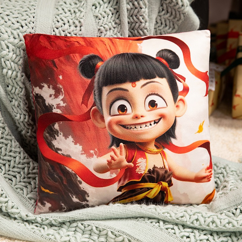 新品哪吒抱枕周边哪咤2之魔童闹海敖丙敖光敖闰申公豹玩偶公仔