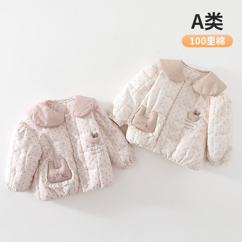 苹果小兔加厚儿童冬装棉服宝宝秋冬棉袄棉内胆棉衣棉外套棉花衣