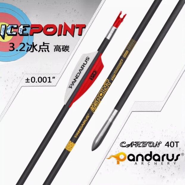 PANDARUS潘神碳箭 内径3.2mm冰点射准箭 碳素箭 竞技箭支千1