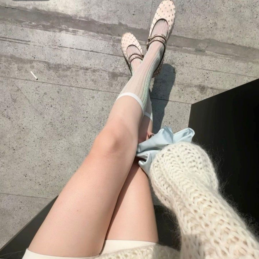 春夏薄款亮丝闪闪小腿袜女白色欧货走秀堆堆袜韩系显瘦灰色中筒袜,女士内衣/男士内衣/家居服,连裤袜/打底袜,淘宝优惠券,粉丝福利购,淘宝优惠卷