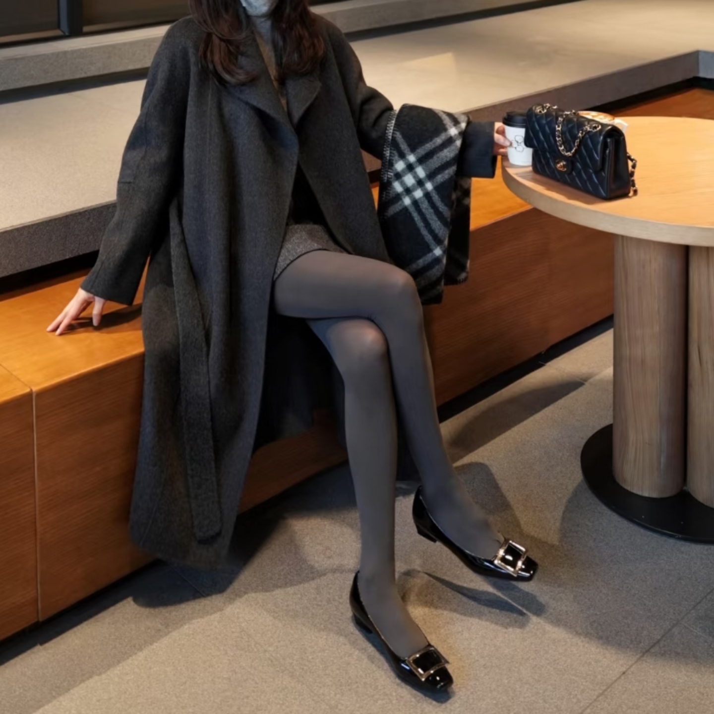 秋冬120d微压显瘦天鹅绒连裤袜