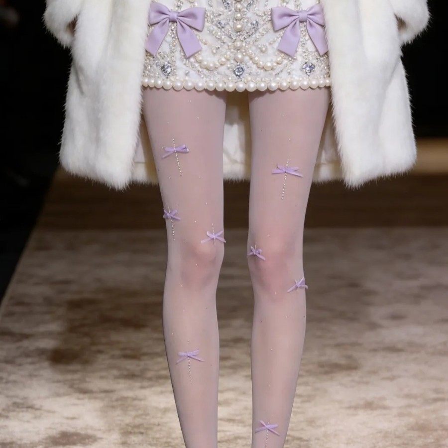 春夏薄款任意剪蝴蝶结连裤袜女纯欲透肉星钻打底袜韩系千金感白丝,女士内衣/男士内衣/家居服,连裤袜/打底袜,淘宝优惠券,粉丝福利购,淘宝优惠卷