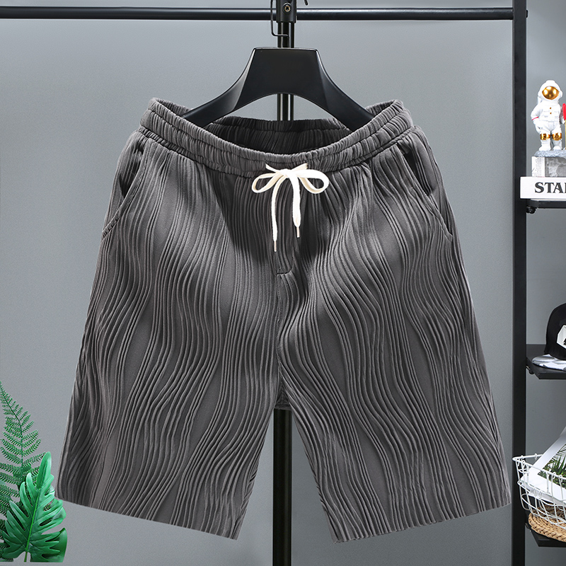 冰丝五分休闲潮牌针织短裤沙滩裤