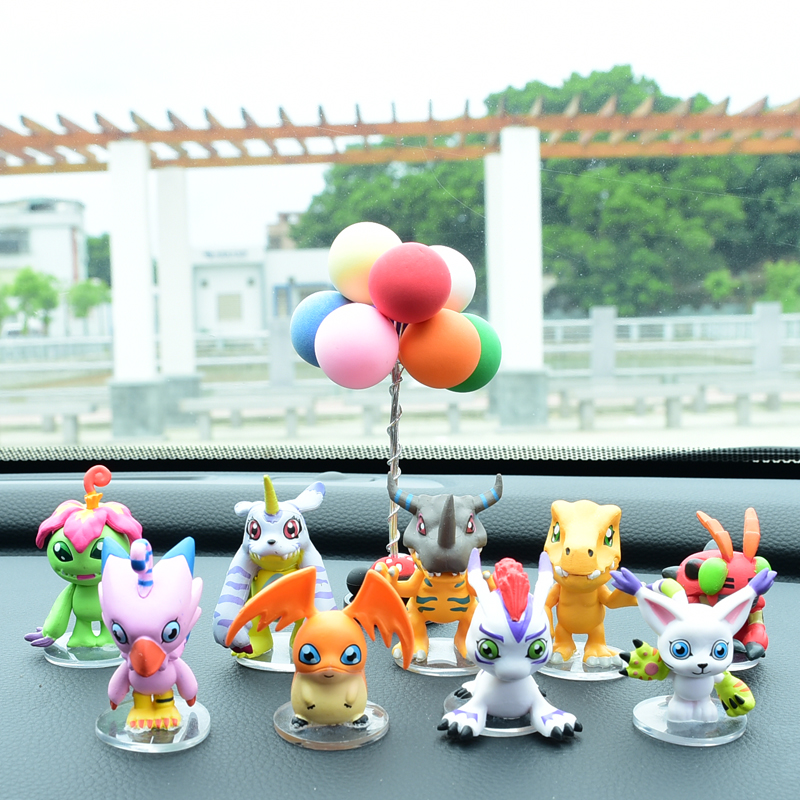 手办数码宝贝迪路兽蛋糕装饰公仔