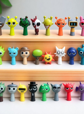 爆款节奏盒子公仔手办Sprunki奥伦太阳先生周边模型摆件男孩玩具