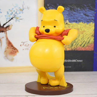 小熊维尼踢脚手办 人偶摆件生日蛋糕玩具礼物模型winnie the pooh