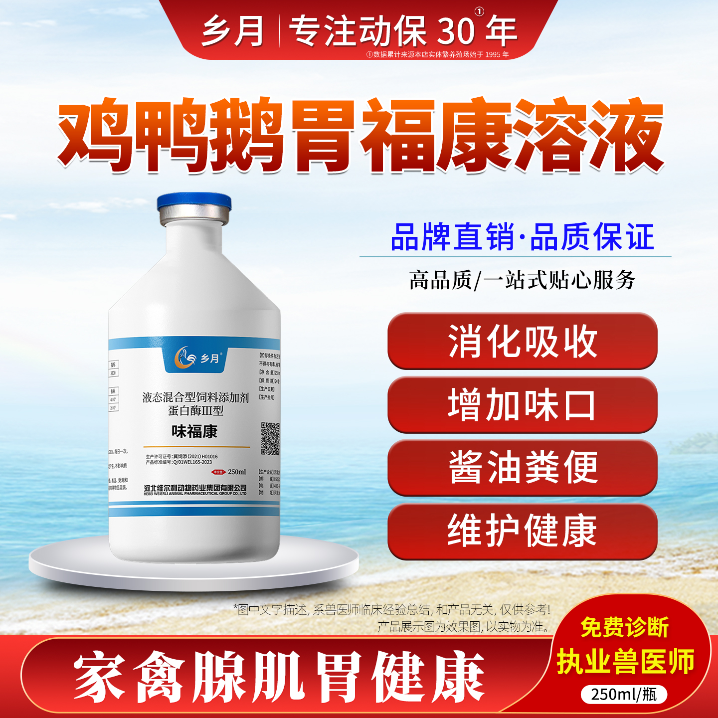 鸡鸭鹅助消化有食欲养殖更健康