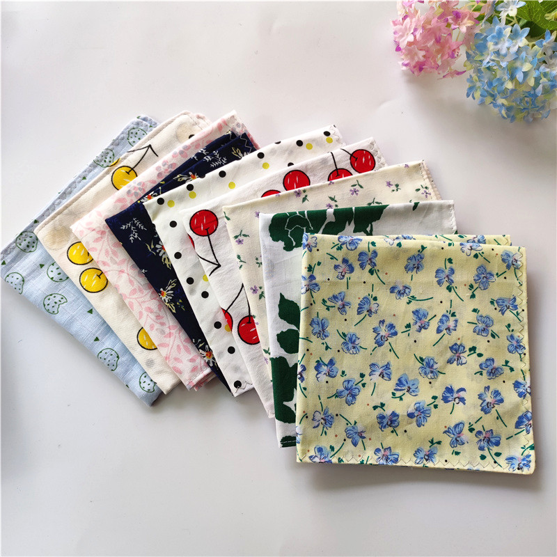 全棉手巾双层吸汗巾纯棉随身手帕