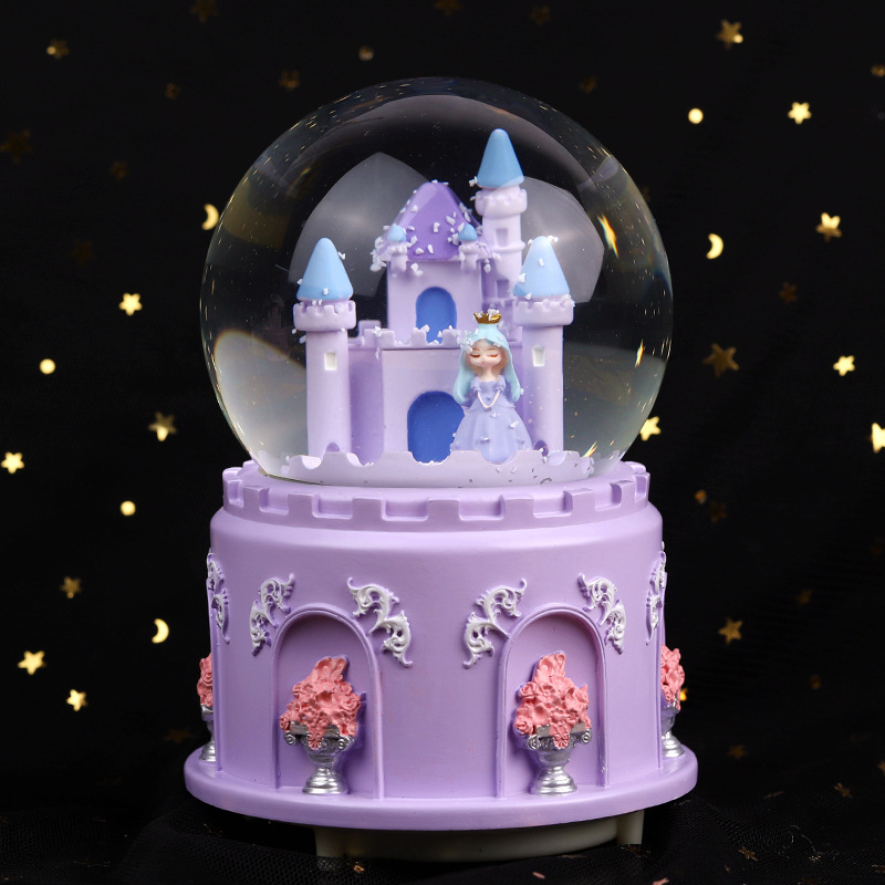 城堡水晶球小女孩公主女生日礼物