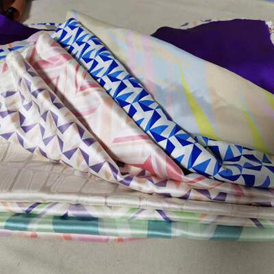 真丝桑蚕丝弹力缎diy精品布头