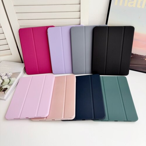 蜂窝三折平板壳适用苹果ipad10代平板保护套ipadair6三折支撑mini7/air5/air8简约ipadpro带笔槽ipad12/A16