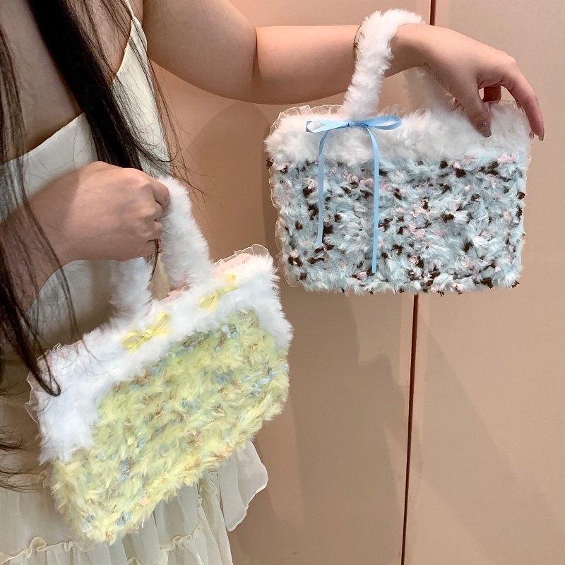 毛绒包包款适用苹果ipad10代平板保护套ipadair6旋转mini7/air5/air2防摔ipadpro时尚女款ipad11/A16保护套