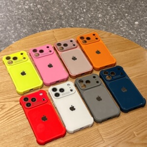 四角气囊防摔壳适用于iPhone17promax手机壳iPhone16pro镜头膜简约时尚iPhone15/14/13promax个性轻奢保护套