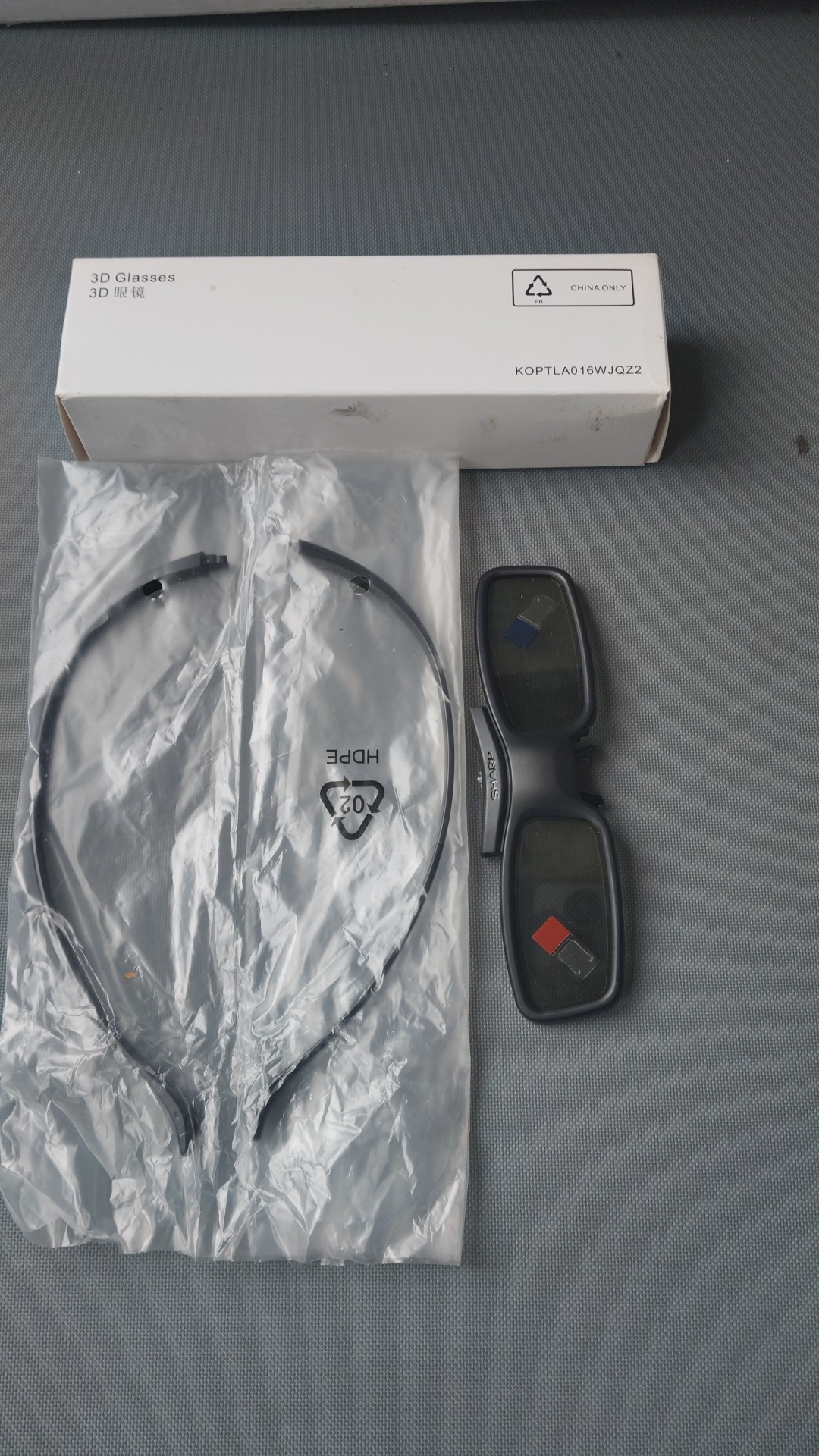 全新夏普原装正品AN3DG50快门式蓝牙3D眼镜配KOPTLA016WJQZ